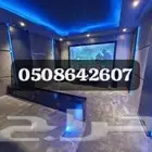 ديكور خلفيه شاشه مدخل مرايا رفوف زف سرير