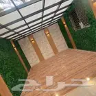 برجولات معى تنسيق بديل الخشب والعشب