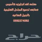 معلمه لغه انجليزيه وتأسيس ومتابعه لجميع المراحل التعليمية.