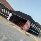 تجهيز مخيمات خيام دورات مياه غرف خشب فرش