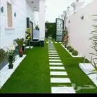 تركيب عشب صناعي وبديل الخشب الجداري