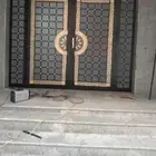 باب حديد  باب منحوت