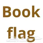 تصميم إعلان مكتوب فيه Book flag