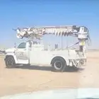 لوري جمس عليه معدة كرين  سله حفار كماشة