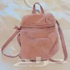 Forever 21 pink fur backpack