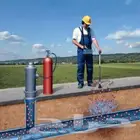 عزل جميع حمامات وغزل خزانات مياه الشرب والصرف الصحي