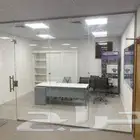 زجاج مكاتب 12ملي