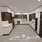 مطابخ المنيوم رش حراري صاج رخام صناعي درجه اولى صبيه 0559576