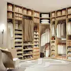 تفصيل غرف نوم افخم التصميم خزانه مبتكره
