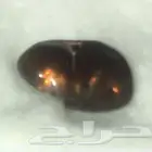 حجر عقيق ناري عيون نادر فاخر