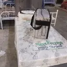 عرض طقم سرير مع مرتبه مع لحف 3قطع مع مخدة