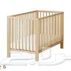 2 سرير اطفال ايكيا