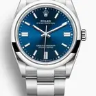 ساعه رولكس اويستر بربتشوال زرقا Oyster Perpetual Steel Blue