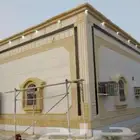 ديكورات خارجيه بديل الحجر الطبيعي بعد التليييس وقبل التليييس
