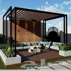 تنسيق وتصميم حدائق شلالات جلسات ارضيه مظلات