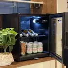 50 لتر ثلاجة قزاز شفاف باب عرض حجم 1.6 قدم صغير