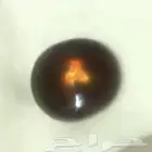 حجر عقيق ناري متوهج نابض للحياة محمر