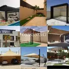 مضلات وسواتر وبرجولات ومستودعات وجميع اعمال الحدادة