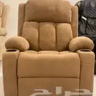 كرسي راحه قماش كرسي استرخاء مخمل كراسي دوار وتدليك