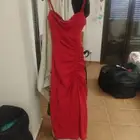 فستان احمر من زارا طويل