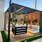 تنسيق حدائق عشب صناعي شلالات مظلات ديكورات جازان صامطه صبيا