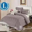 لحاف مفرش ساده لونين