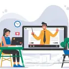 تدريس. لغة. إنجليزية. عن. بعد.