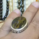 خاتم عقيق يماني فل زعفران VIP