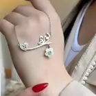 سلسال شريان القلب بشكل انيق معا الورده او حبة الؤلؤ