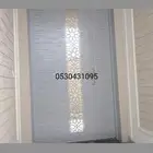 أبواب دبل صاج معزول من الداخل مع وجه ليزر