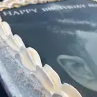 كيكة بطباعة صورة او عبارة عليها