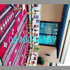 تأجير طاولات وكراسي وجميع ترثيات وجميع انواع الخيام الرووبيه