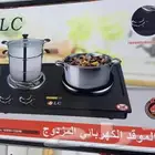 الموقد الكهربائي المزدوج ( حلزوني و حجري )