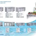 ثلاجات BANCOOL كاونتر قائم استيل باب زجاج