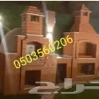 مشبات رخام مدفأة شوايات منزلية
