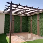 تنسيق حدائق خارجيه وعشب جدارى وخشب معالج