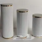 طاولات واستاندات اسطوانية مقلمه