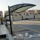 مظلات سيارة قماش كوري حديد مجلفن وصبغ ناري