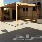 مظلات سواتر برجولات مواقف سيارات أبواب صيانه أبواب حديد المن