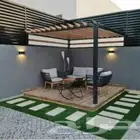 مظلات وسواتر وجلسات وجميع أعمال الحداده