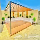 تنسيق حدائق جده ومكه جالست عشب صناعي خشب باركيه شلالات نواف