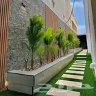 تنسيق حدائق شلالات نوفير مظلات جلسات شتويه