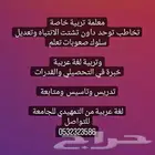 معلمة تاسيس لغة عربية وصعوبات تعلم وقدران لفظي