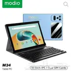 تابلت Modio M34 بشاشة 10.1 بوصة ثنائي شريحة الاتصال وذاكرة و