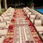 قهوجين صبيان كراسي طاولات كنب جالس شعبيه مع مراكي ومسناند