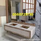 من المصنع للعميل مغاسل رخام تفصيل وتوريد (طبيعى  صناعى).