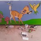 رسم مدارس رسام جرافيتي محترف ونحات علي الجدران مطاعم ومقاهي