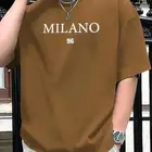 تيشرت رجالي مقاس XXL السعر 22 اللون بني