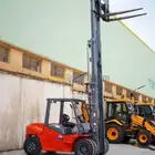 Scissor lift  Manlift and Forklifts for rent. تأجير رافعات