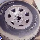 كفرات سلفرادو عدد 4 مع السبير للبيع كامل مع الكفر الحديد